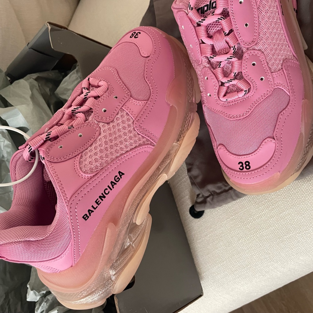 Pink Oversized Sneakers